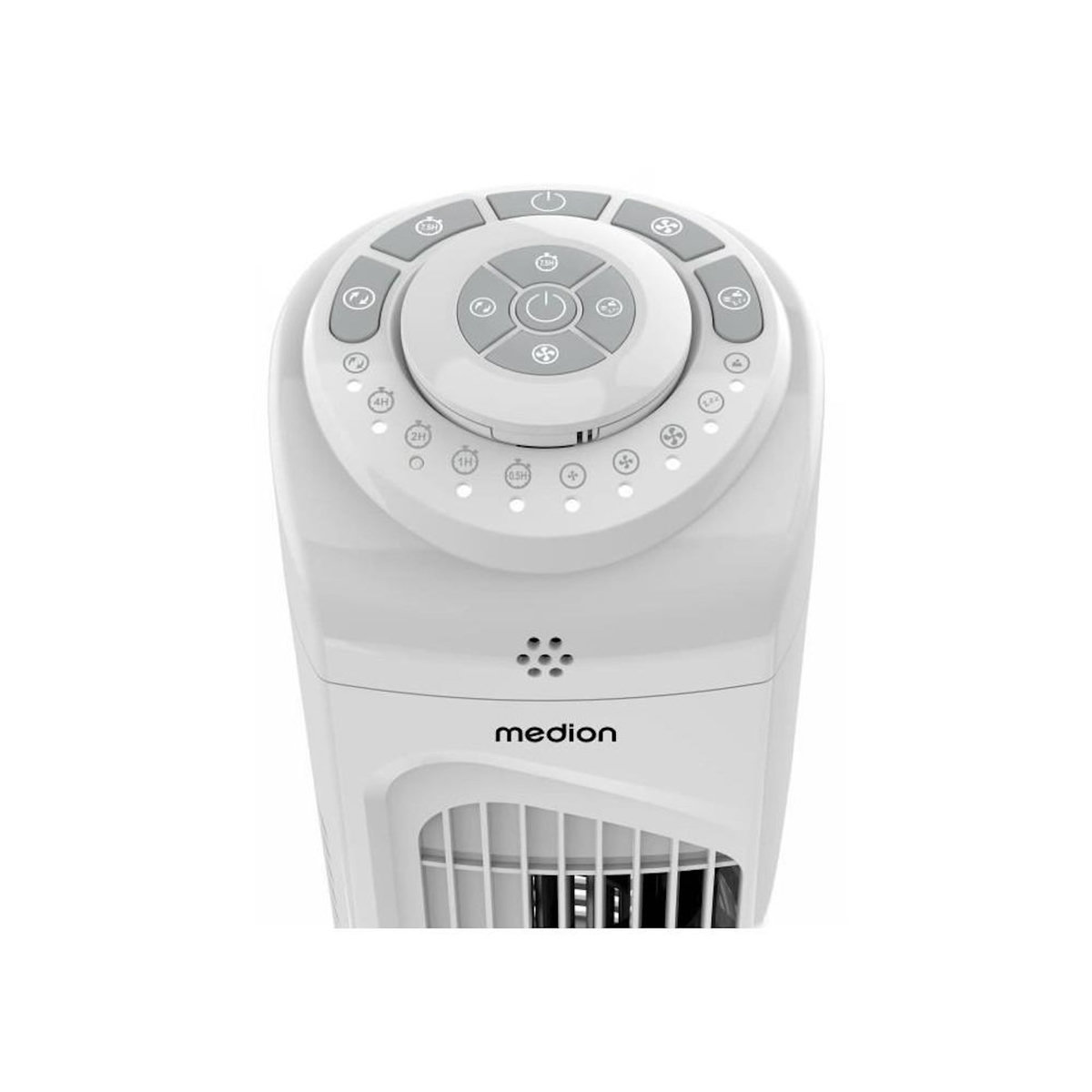 Medion Ventilateur colonne - MEDION - 45 W - Hauteur 79 cm - Oscillation 60° - Télécommande - Blanc