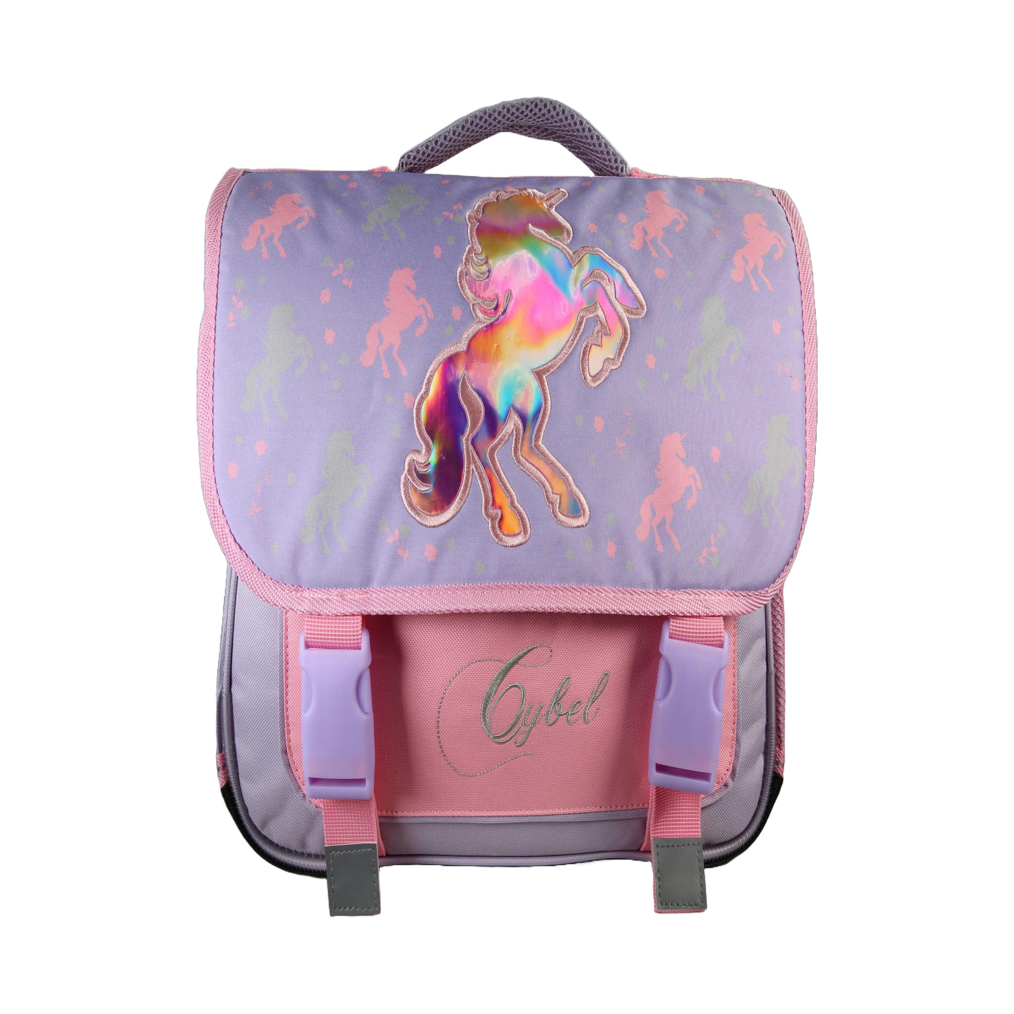 Bagtrotter Cartable Scolaire Primaire 38cm Cybel Violet  2 Compartiments - Bagtrotter
