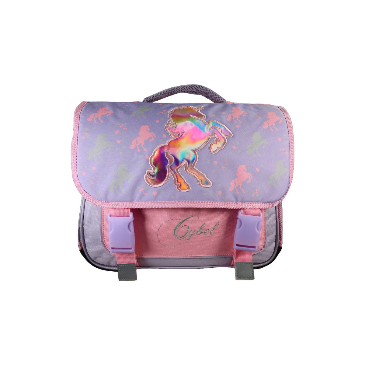 Bagtrotter Cartable Scolaire Primaire 38cm Cybel Violet  2 Compartiments - Bagtrotter