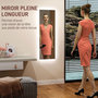 Voir la diapositive 4 : HOMCOM Miroir mural LED pleine longueur dim. 40L x 120H cm - miroir LED réglable tactile - verre trempé