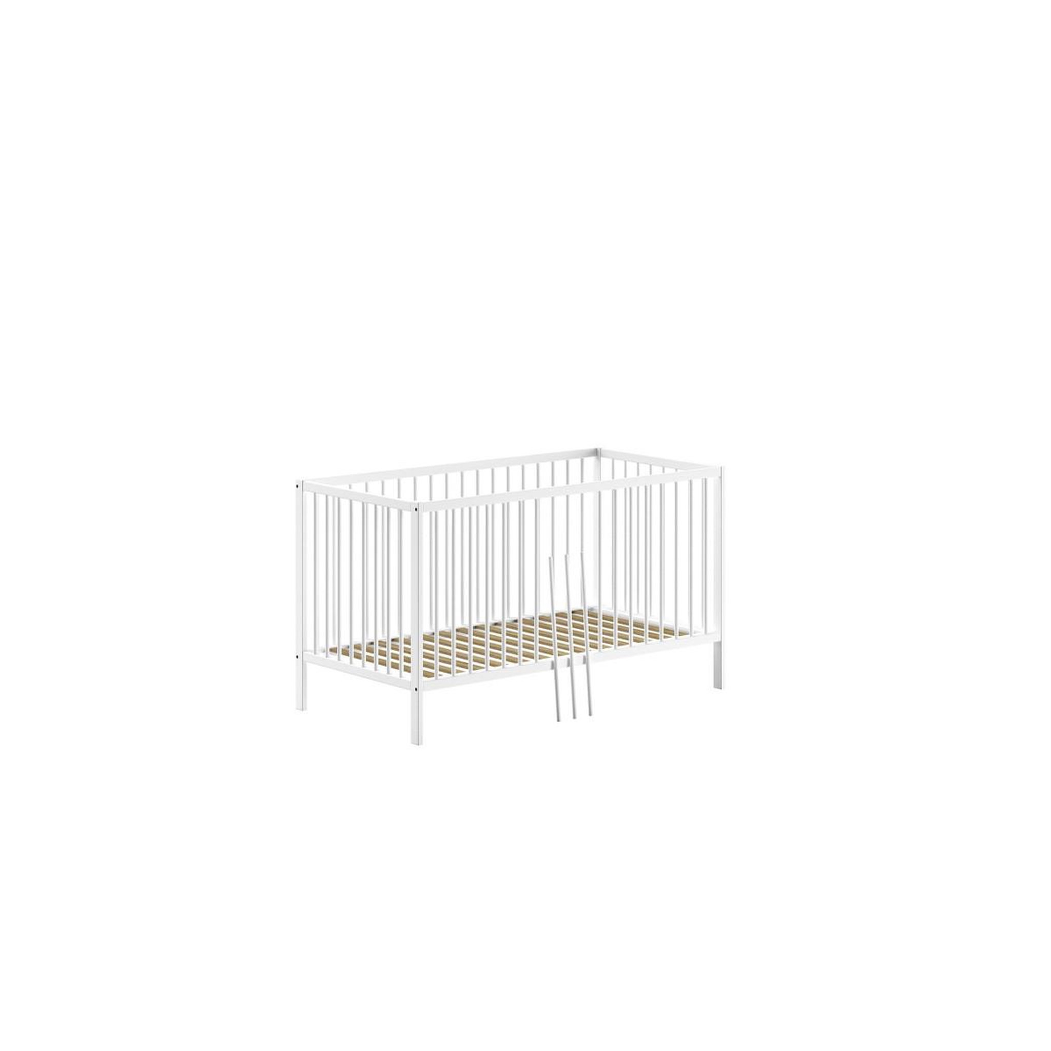 Voir la diapositive 3 : Paris Prix Pack - Lit Bébé & Table à Langer  Dino  70x140cm Blanc