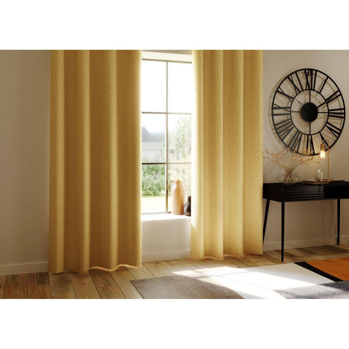 ATMOSPHERA Rideau de salon occultant 8 œillet