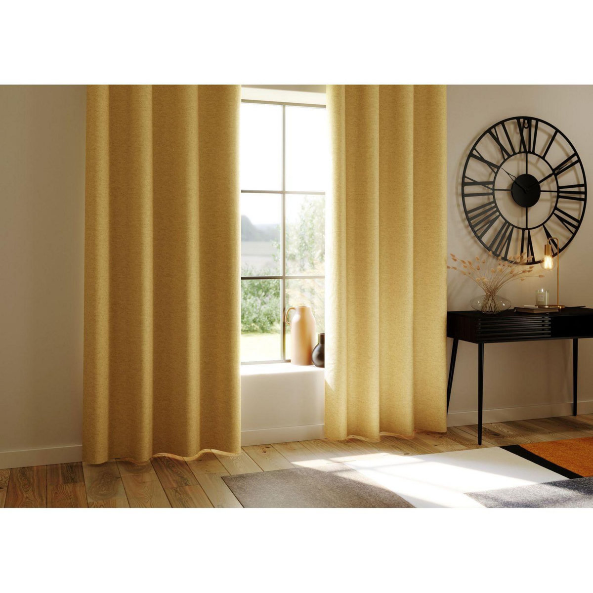 ATMOSPHERA Rideau de salon occultant 8 œillet