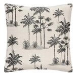 ATMOSPHERA Housse de Coussin  Palm  40x40cm Noir & Blanc