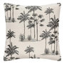 Voir la diapositive 1 : ATMOSPHERA Housse de Coussin  Palm  40x40cm Noir & Blanc