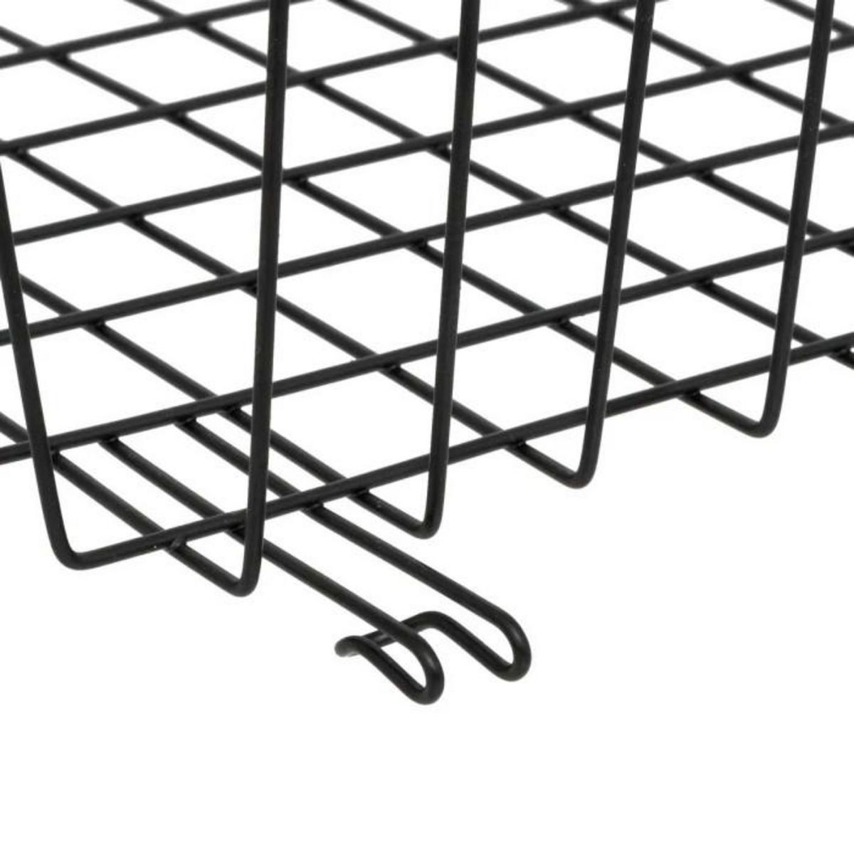 FIVE Panier à Suspendre en Métal  Dressing  31cm Noir