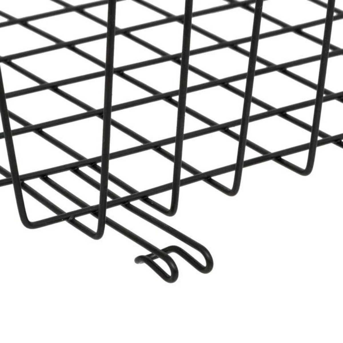 FIVE Panier à Suspendre en Métal  Dressing  31cm Noir