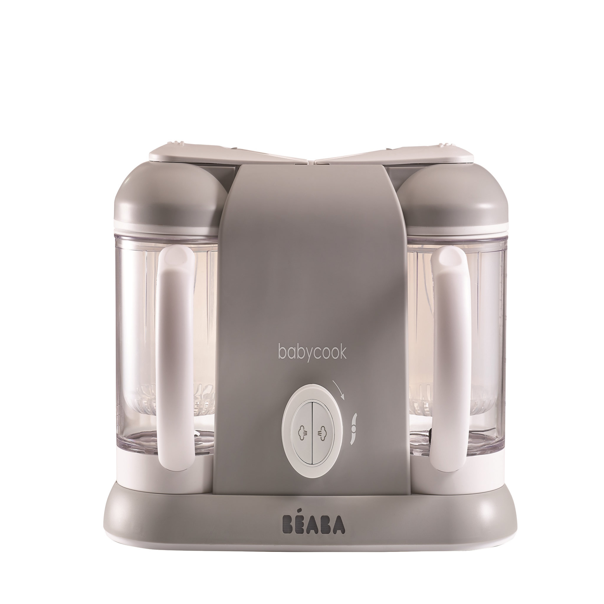Voir la diapositive 1 : BEABA Cuiseur vapeur - mixeur 2 bols BabyCook® Plus - Gris