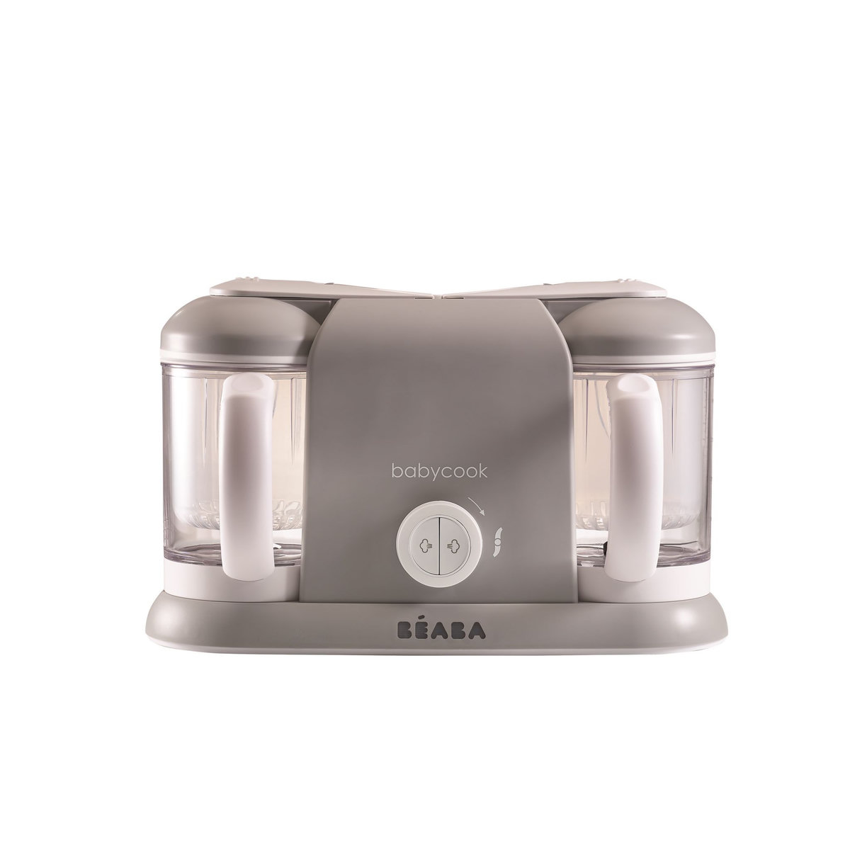 BEABA Cuiseur vapeur - mixeur 2 bols BabyCook® Plus - Gris