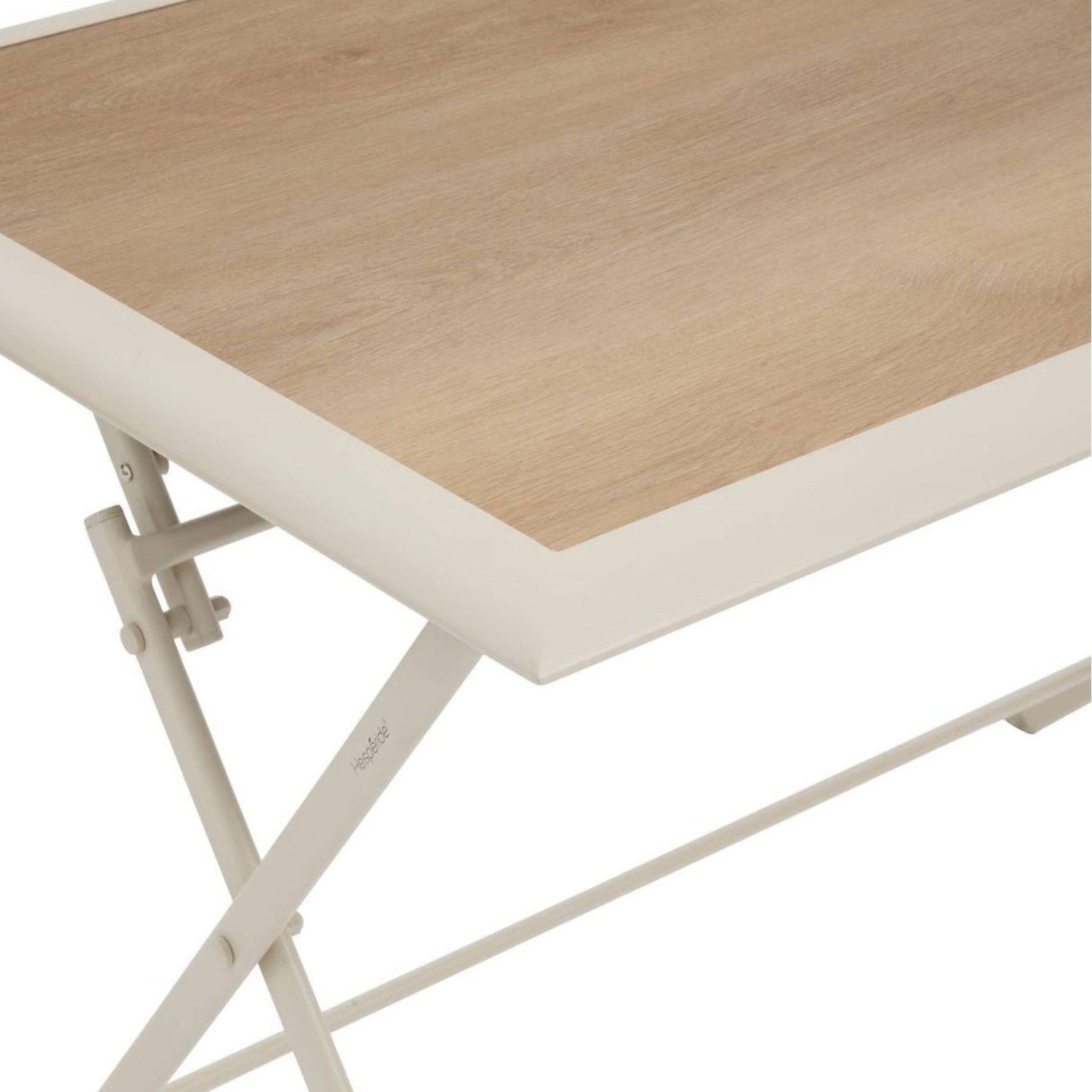 Voir la diapositive 5 : HESPERIDE Table de jardin pliante carrée 4 places azua
