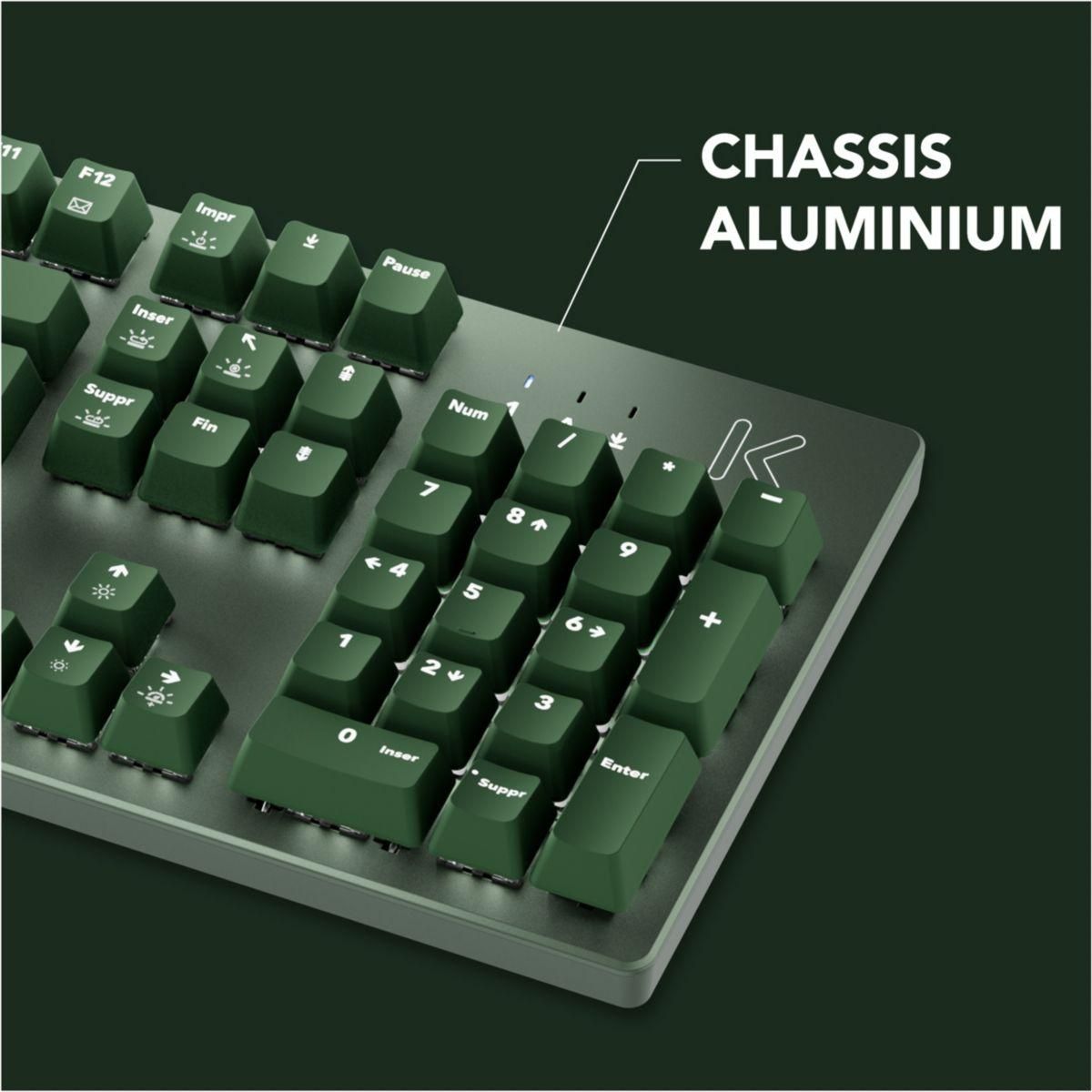 SKILLKORP Clavier gamer K15 VERT Progress