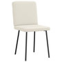 Voir la diapositive 3 : VIDAXL Chaises a manger lot de 6 creme velours