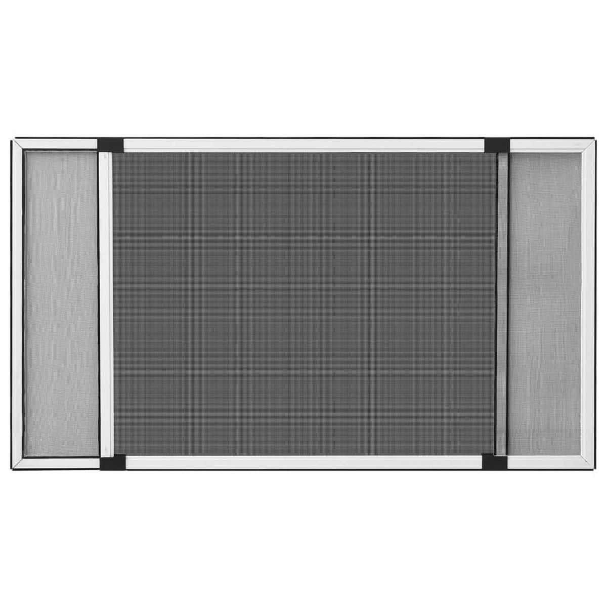 VIDAXL Moustiquaire extensible pour fenetres Blanc (75-143)x50 cm