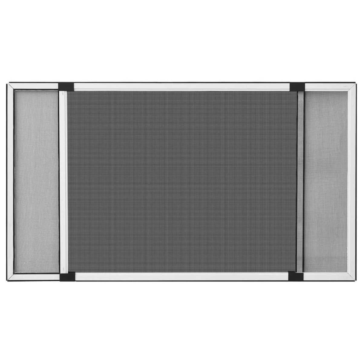 VIDAXL Moustiquaire extensible pour fenetres Blanc (75-143)x50 cm