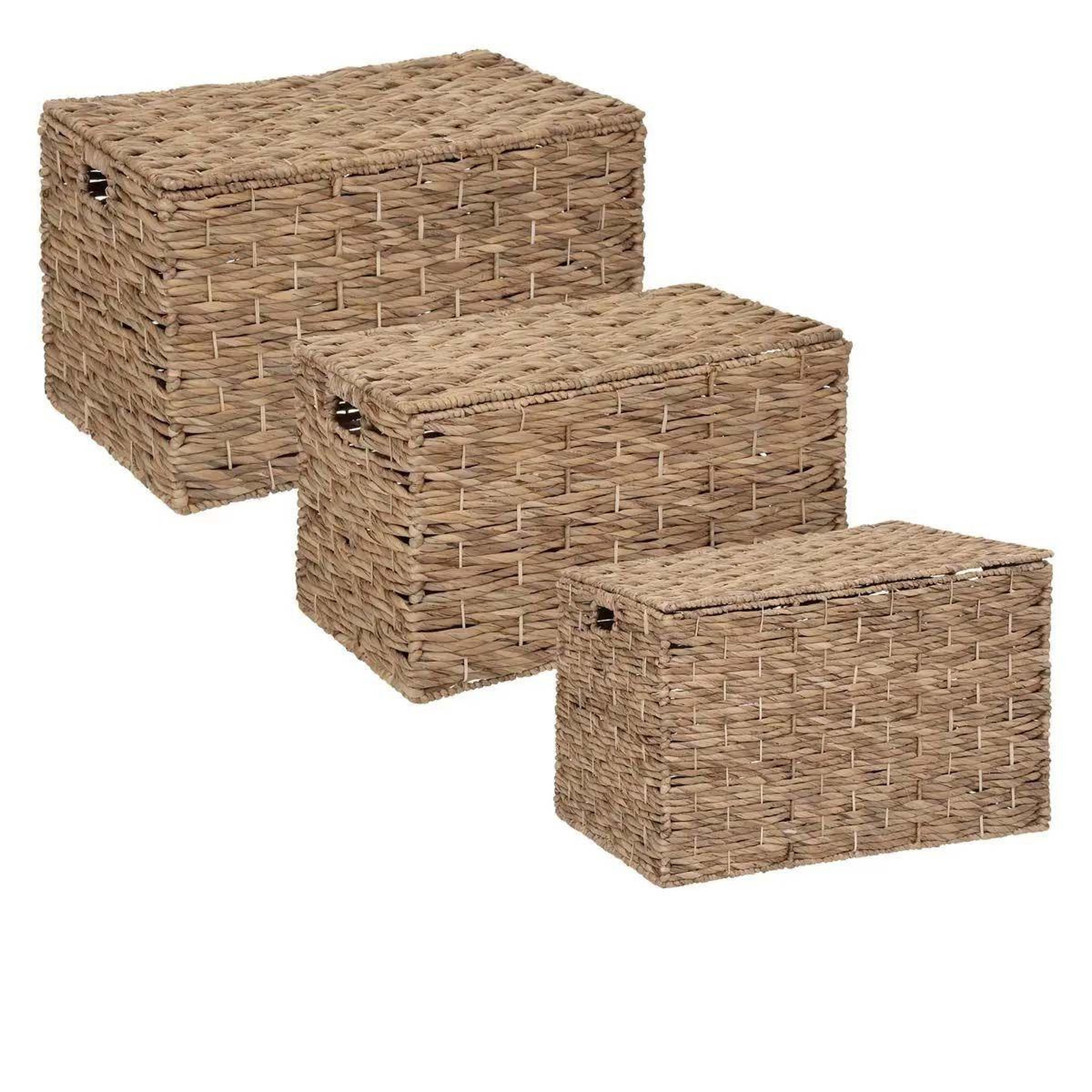 ATMOSPHERA Lot de 3 malles de rangement  origines  76cm beige
