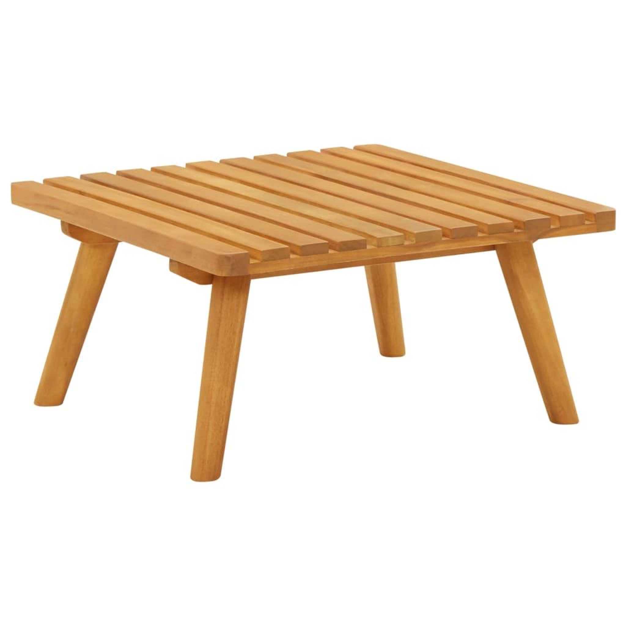 Voir la diapositive 4 : VIDAXL Repose-pied de jardin avec coussin 60x60x29 cm Bois d'acacia