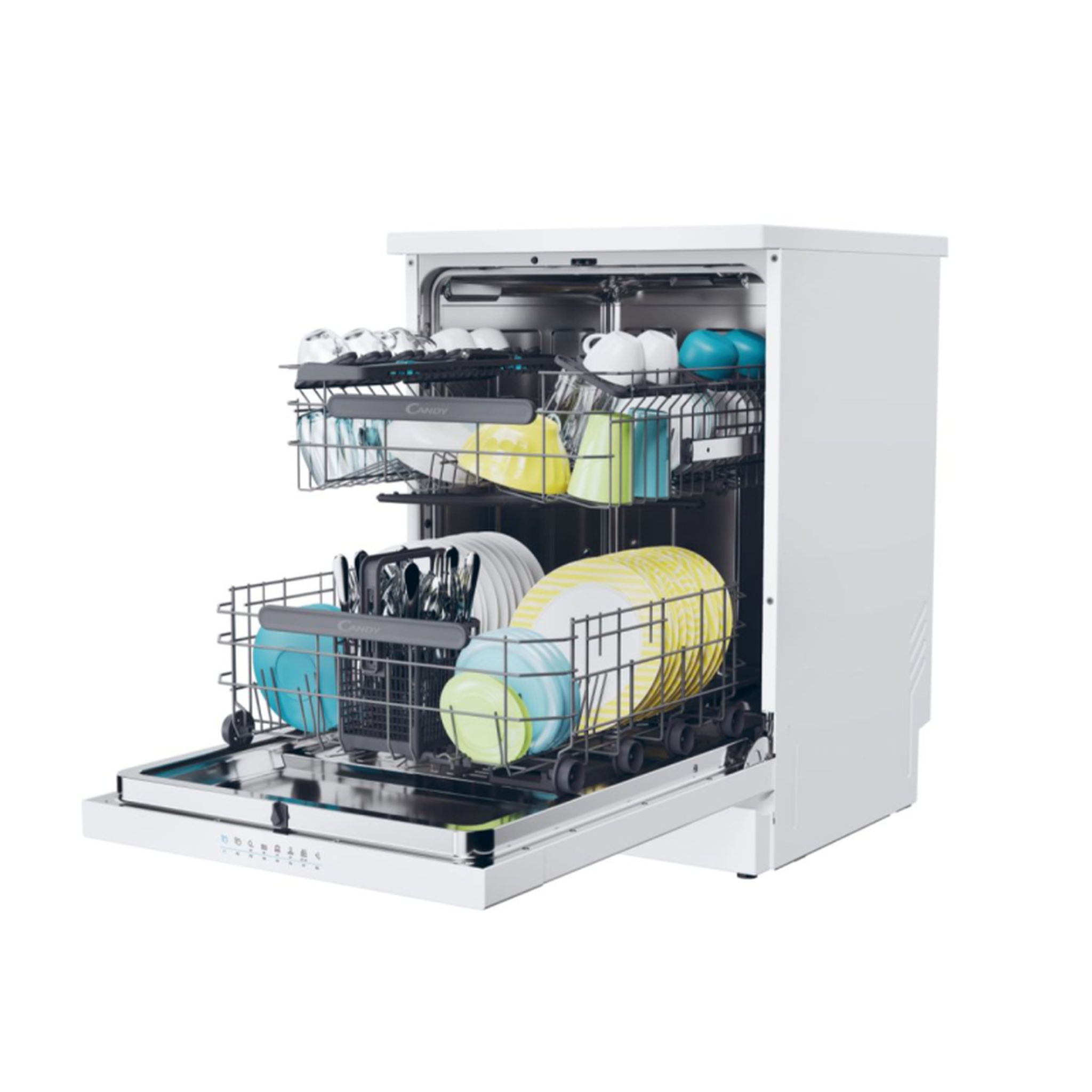 Voir la diapositive 6 : Candy Lave-vaisselle 60cm 15 couverts 41db - cf5c1f0w