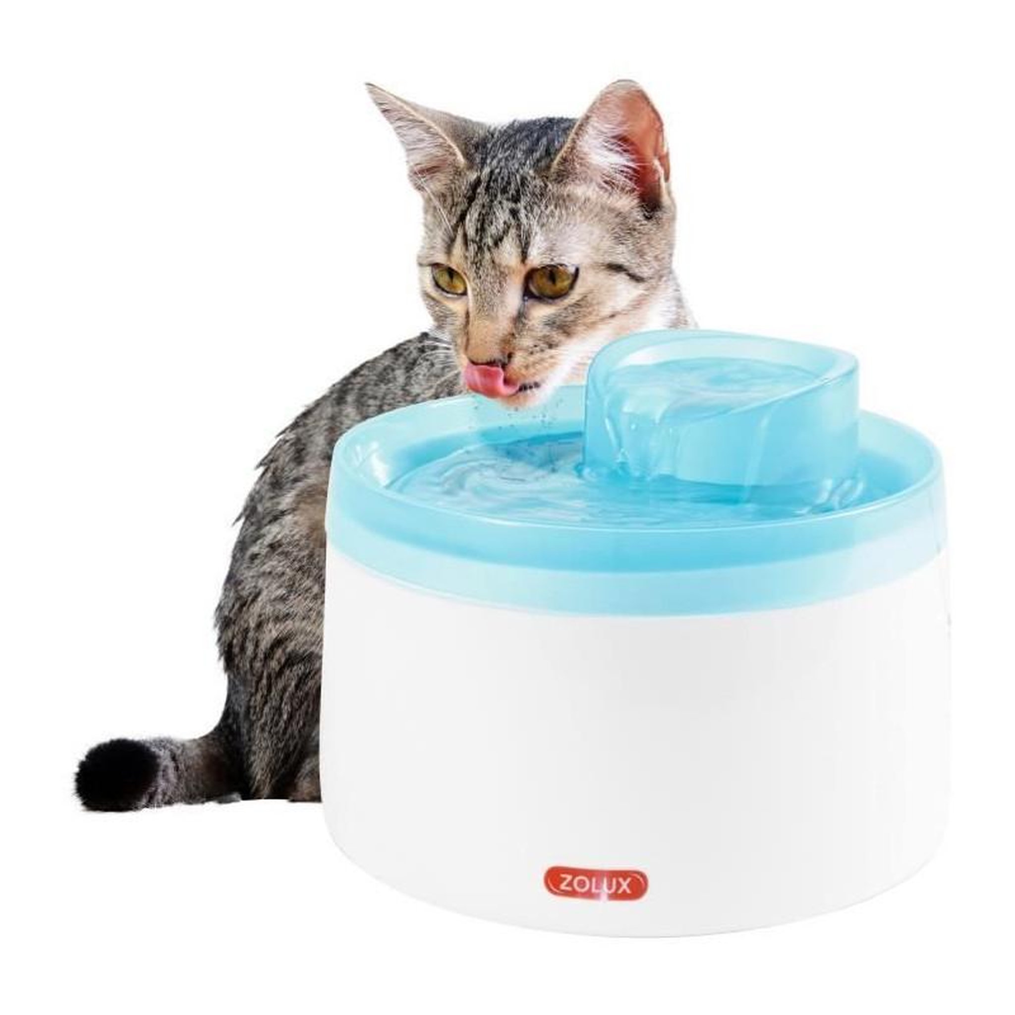 Zolux Fontaine a eau - Zolux - Pour chats et chiens - Avec cartouche filtrante - 2 litres