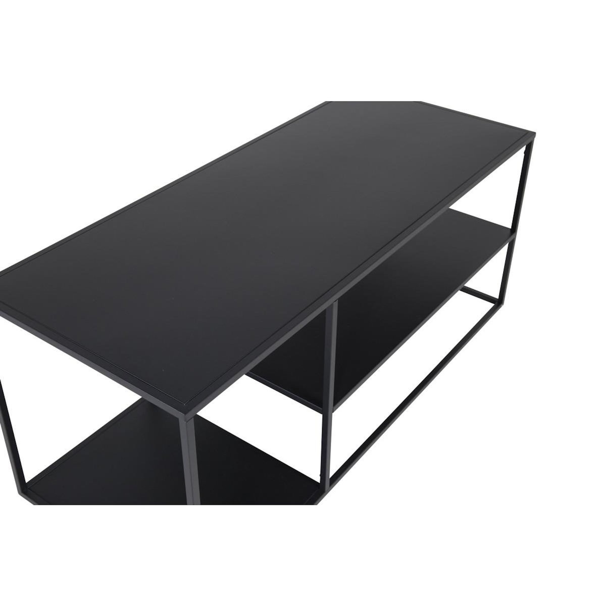 Paris Prix Table Basse Avec Étagères  Staal  120cm Noir