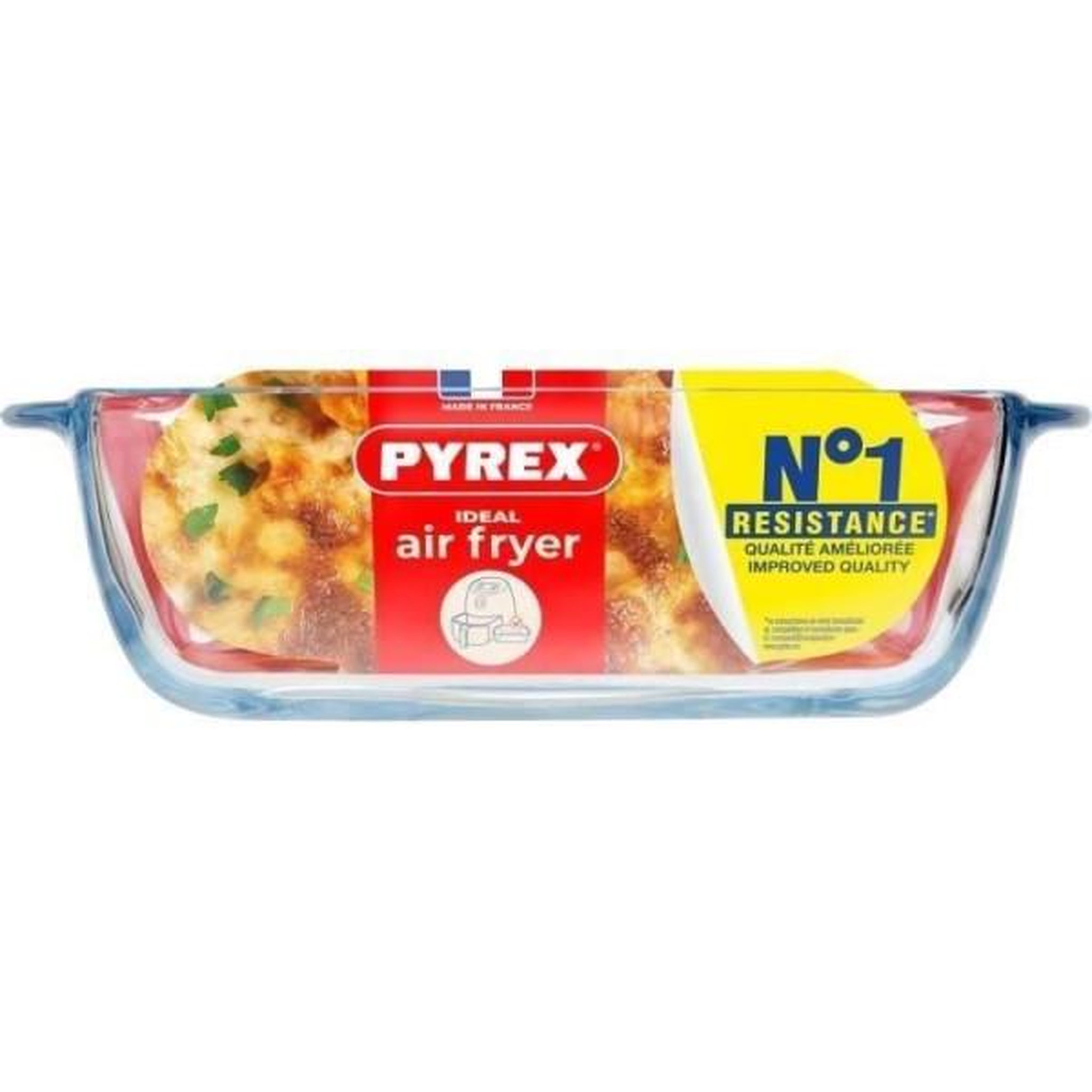 Voir la diapositive 4 : PYREX Plat air fryer - PYREX - 1450141 - Carré - En verre borosilicate - 20 x 17 cm