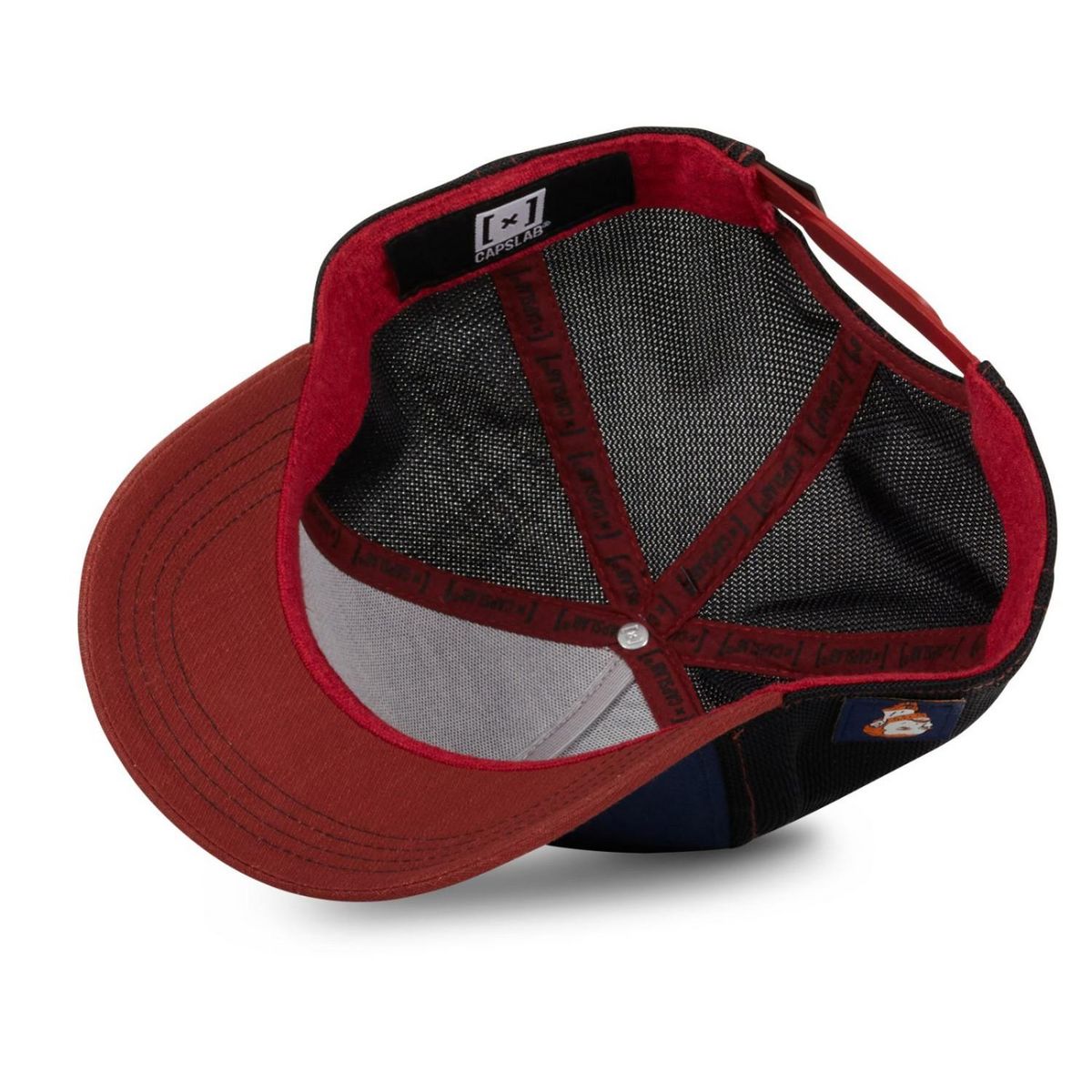 CAPSLAB Casquette homme trucker effet bamboo finitions premium Starry Night