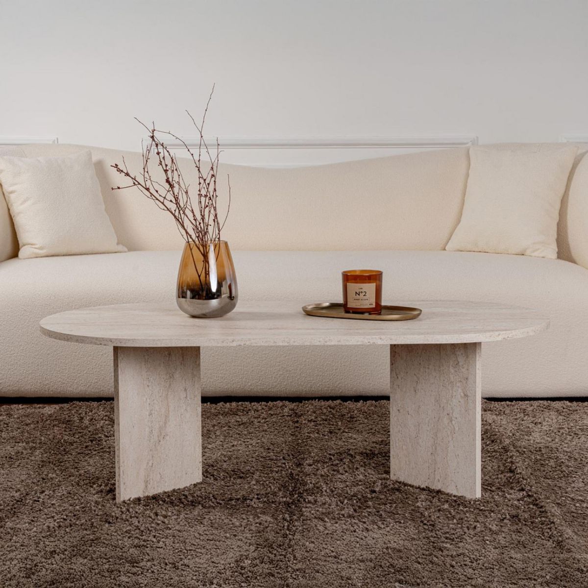 CONCEPT USINE Lampe de table champignon blanc 38cm LYU