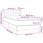 Voir la diapositive 6 : VIDAXL Sommier a lattes de lit avec matelas Bleu 80x200 cm Tissu
