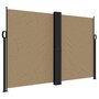 Voir la diapositive 2 : VIDAXL Auvent lateral retractable taupe 160x1200 cm