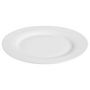 Voir la diapositive 2 : SECRET DE GOURMET Lot de 6 Assiettes Porcelaine  Uni  24cm Blanc