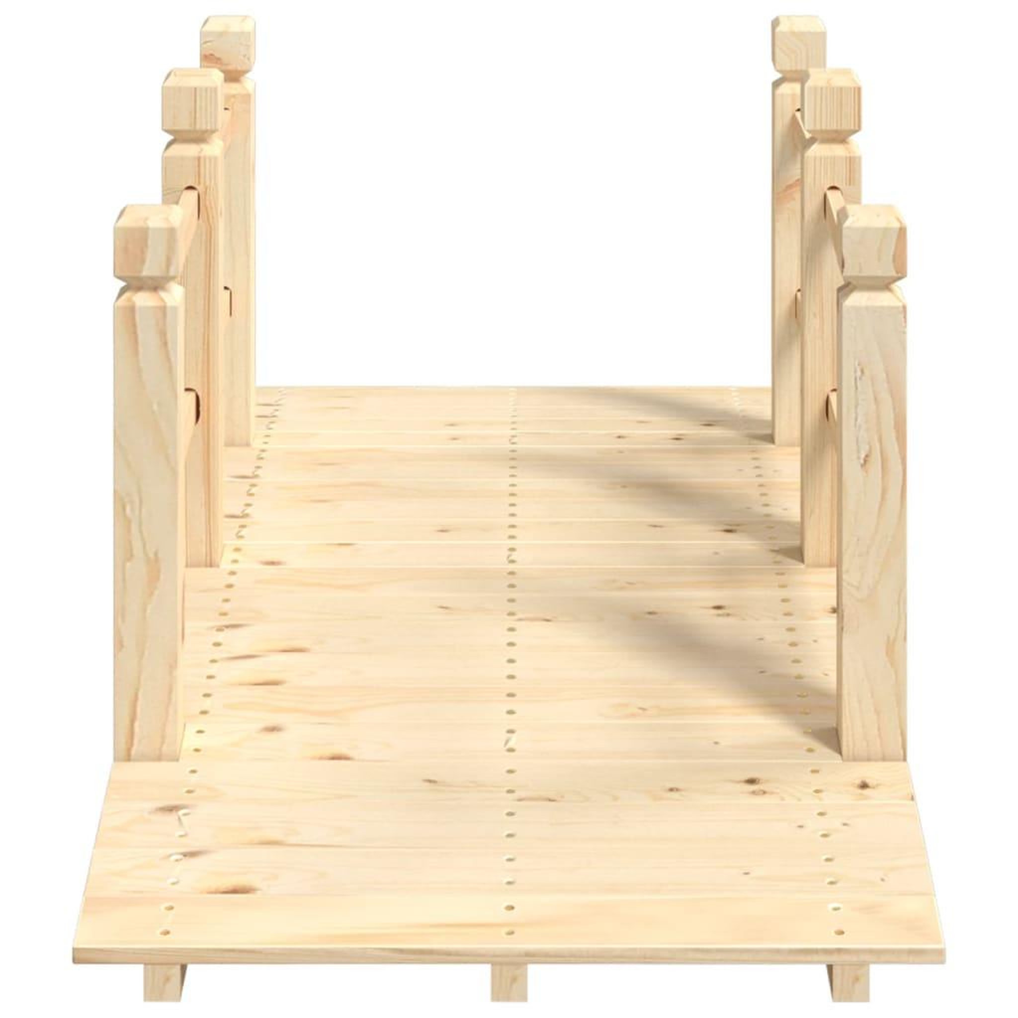 Voir la diapositive 4 : VIDAXL Pont de jardin avec garde-corps 150x67x56cm bois massif epicea