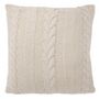 Voir la diapositive 1 : Paris Prix Coussin Déco Tricoté  Twist  45x45cm Beige