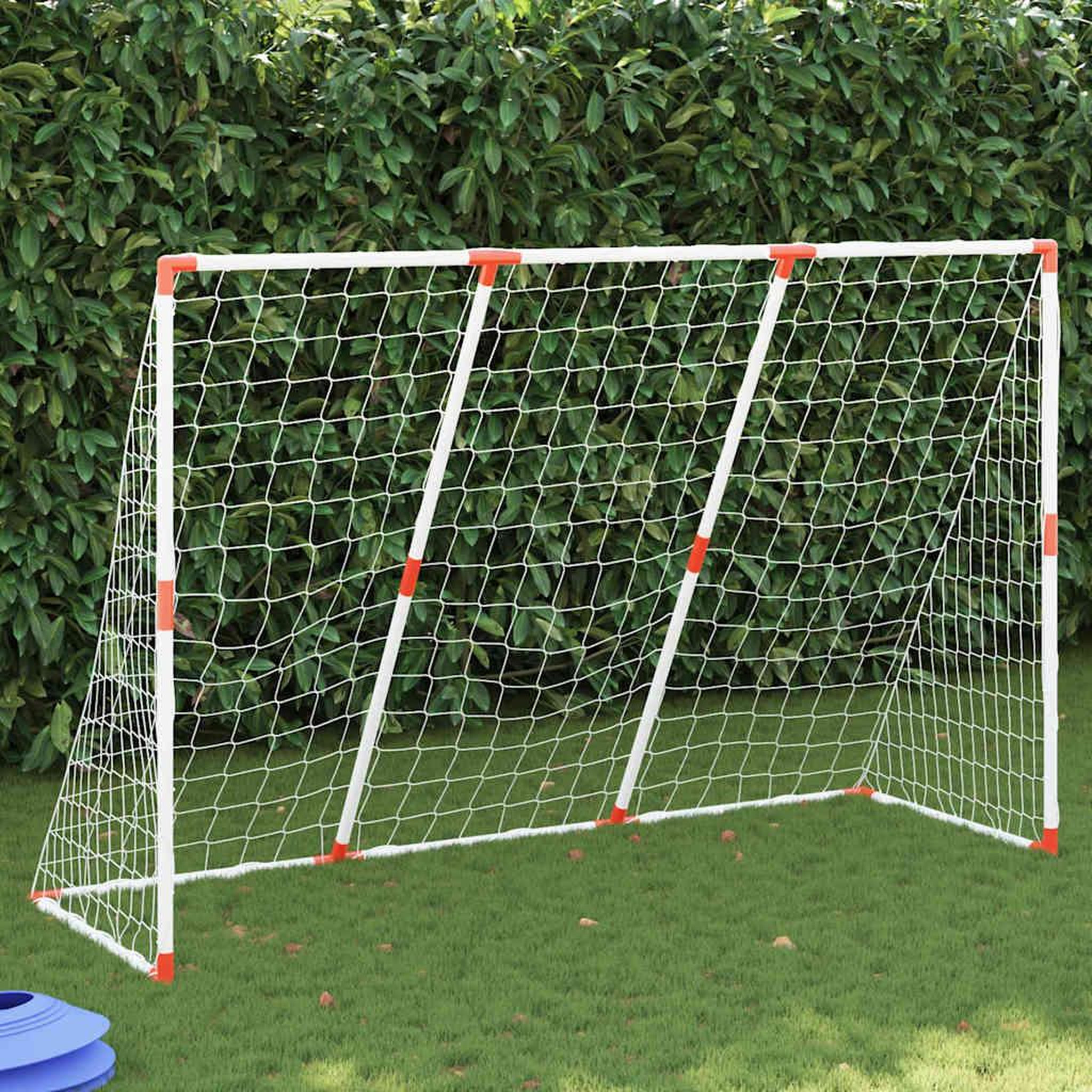 VIDAXL But de football pour enfants avec ballons 2 en 1 blanc