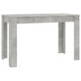 Voir la diapositive 2 : VIDAXL Table a manger Gris beton 120x60x76 cm Bois d'ingenierie