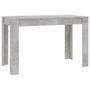 Voir la diapositive 2 : VIDAXL Table a manger Gris beton 120x60x76 cm Bois d'ingenierie