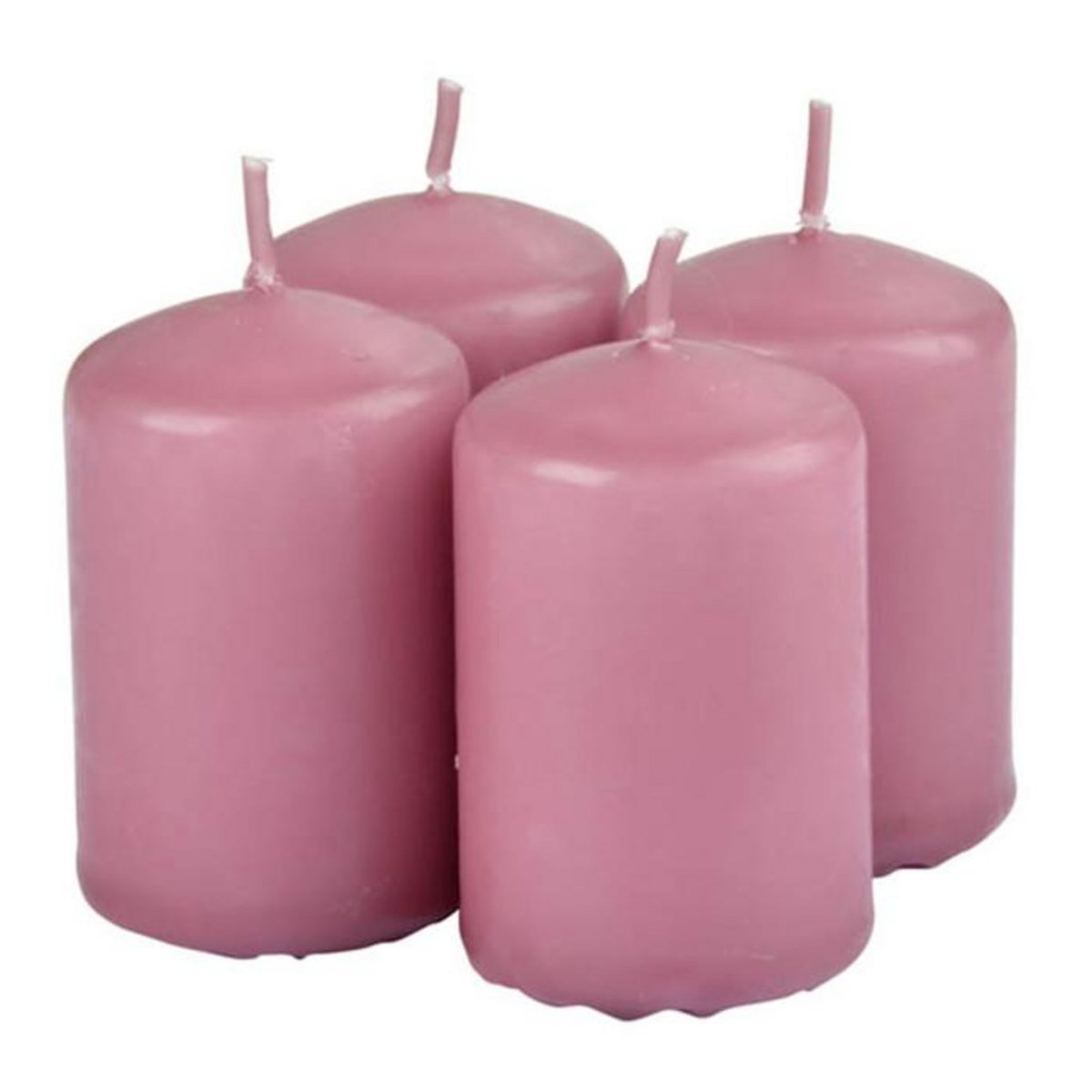 Paris Prix Lot de 4 Bougies Pilier  Essentiel II  6cm Orchidée