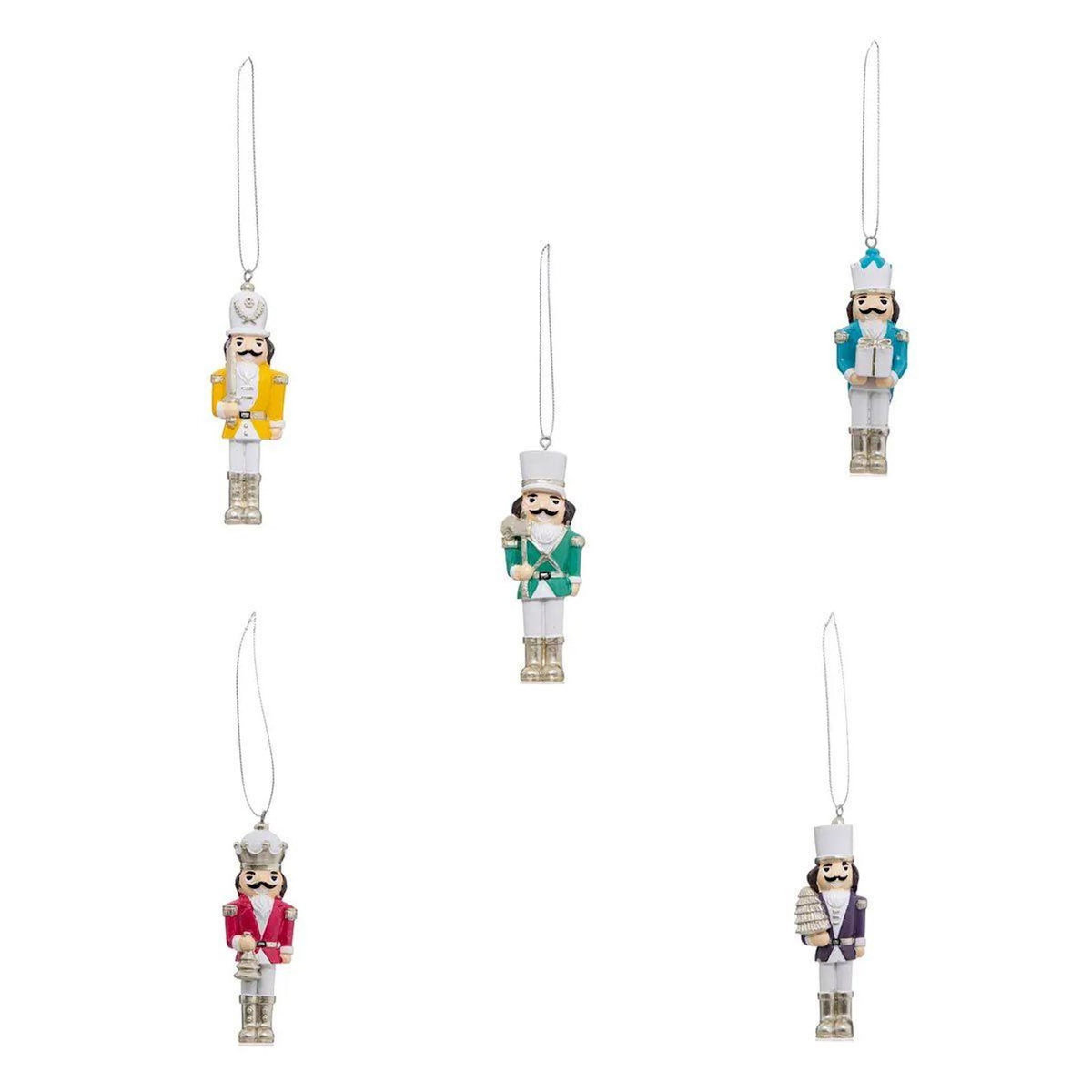 ATMOSPHERA Lot de 5 Sujets de Noël  Casse-Noisettes  10cm Multicolore