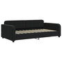 Voir la diapositive 3 : VIDAXL Lit de jour avec matelas noir 90x200 cm velours