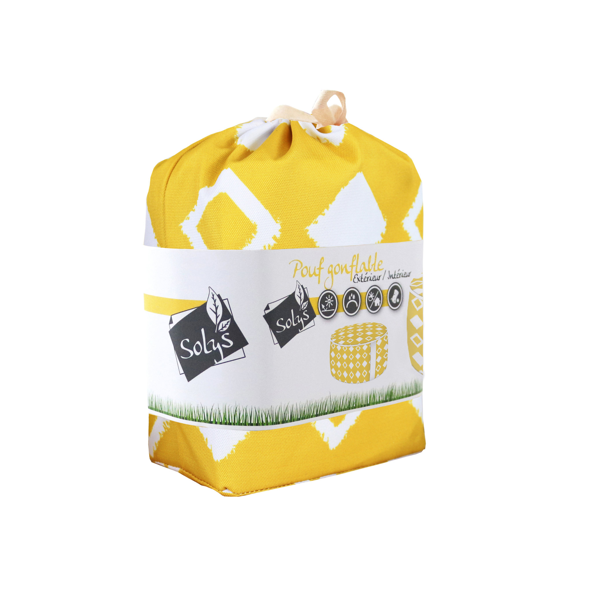 Voir la diapositive 3 : Coussin pouf d'extérieur gonflable - MAYAN
