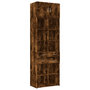 Voir la diapositive 2 : VIDAXL Armoire de rangement chene fume 70x42,5x225cm bois d'ingenierie
