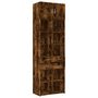 Voir la diapositive 2 : VIDAXL Armoire de rangement chene fume 70x42,5x225cm bois d'ingenierie