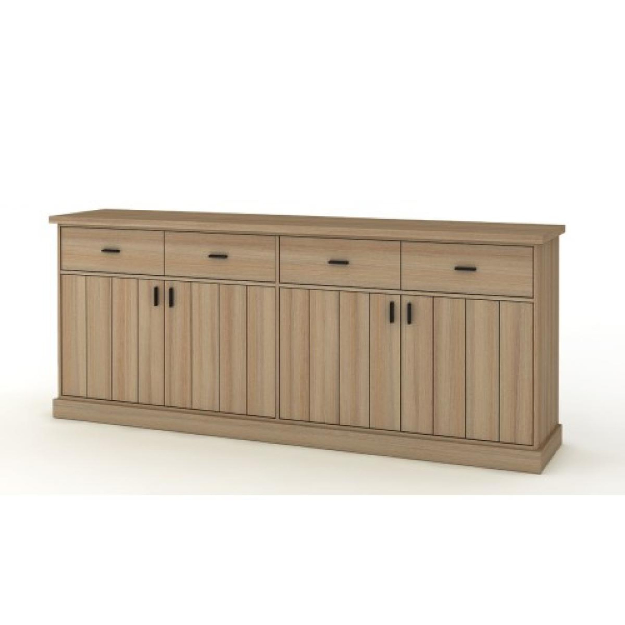 JLC KREATION Buffet de salle à manger moderne en bois 220cm teodora