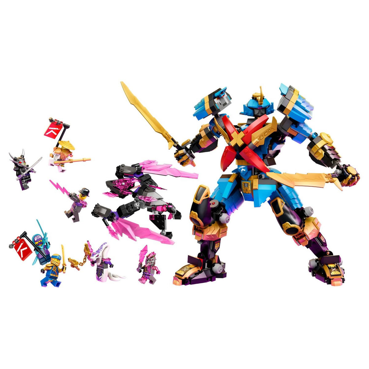 LEGO NINJAGO 71775 Le Robot Samouraï X de Nya, Jouet et Figurines de Mécha pour Enfants