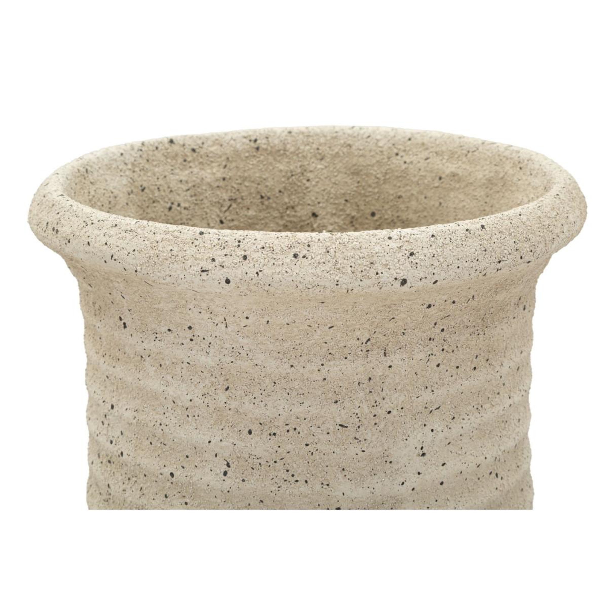 Voir la diapositive 3 : Paris Prix Vase design effet sable  sand  110cm beige