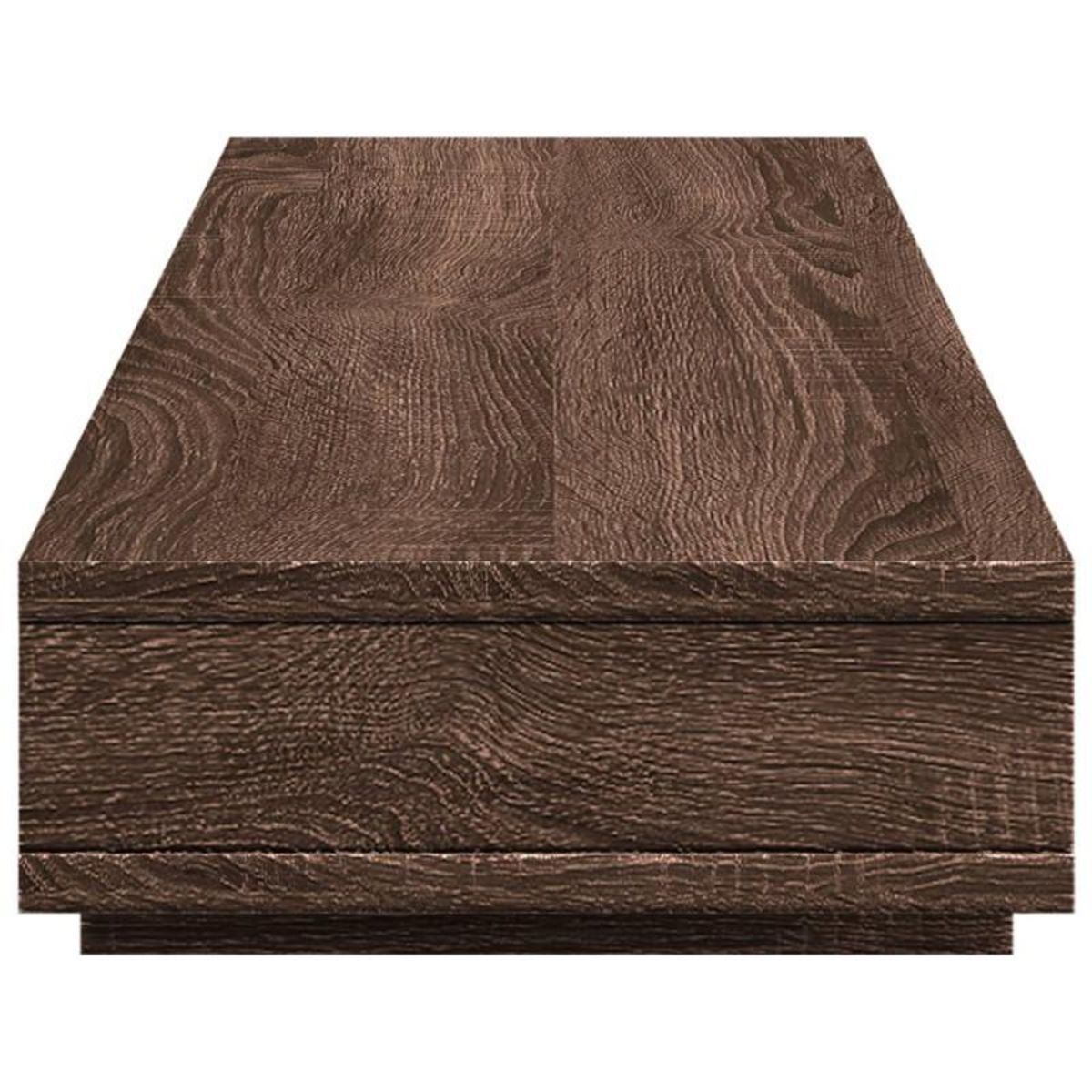 VIDAXL Support de moniteur chêne marron 100x27x15 cm bois d ingénierie