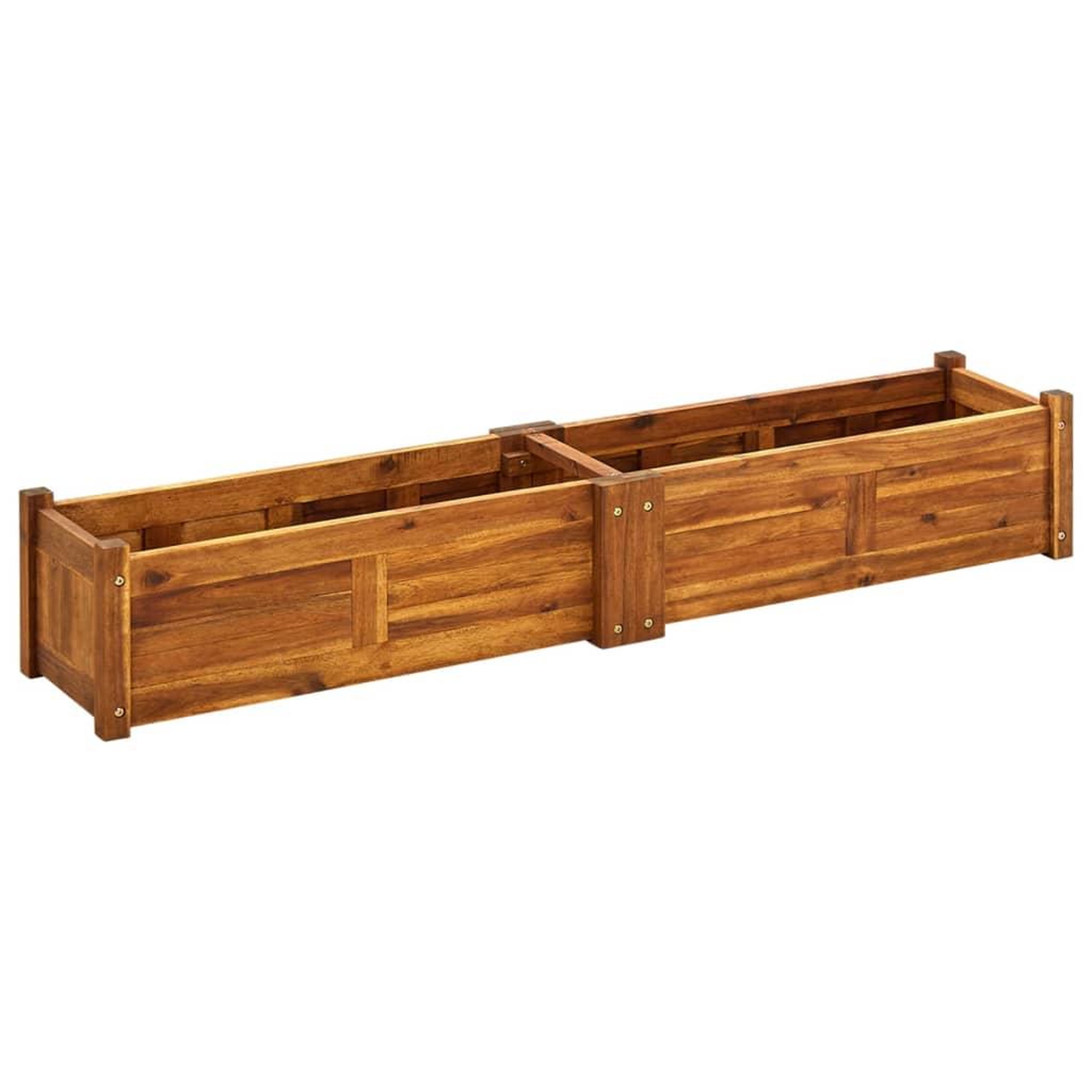 Voir la diapositive 1 : VIDAXL Lit sureleve de jardin Bois d'acacia 150x30x25 cm