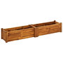 Voir la diapositive 1 : VIDAXL Lit sureleve de jardin Bois d'acacia 150x30x25 cm