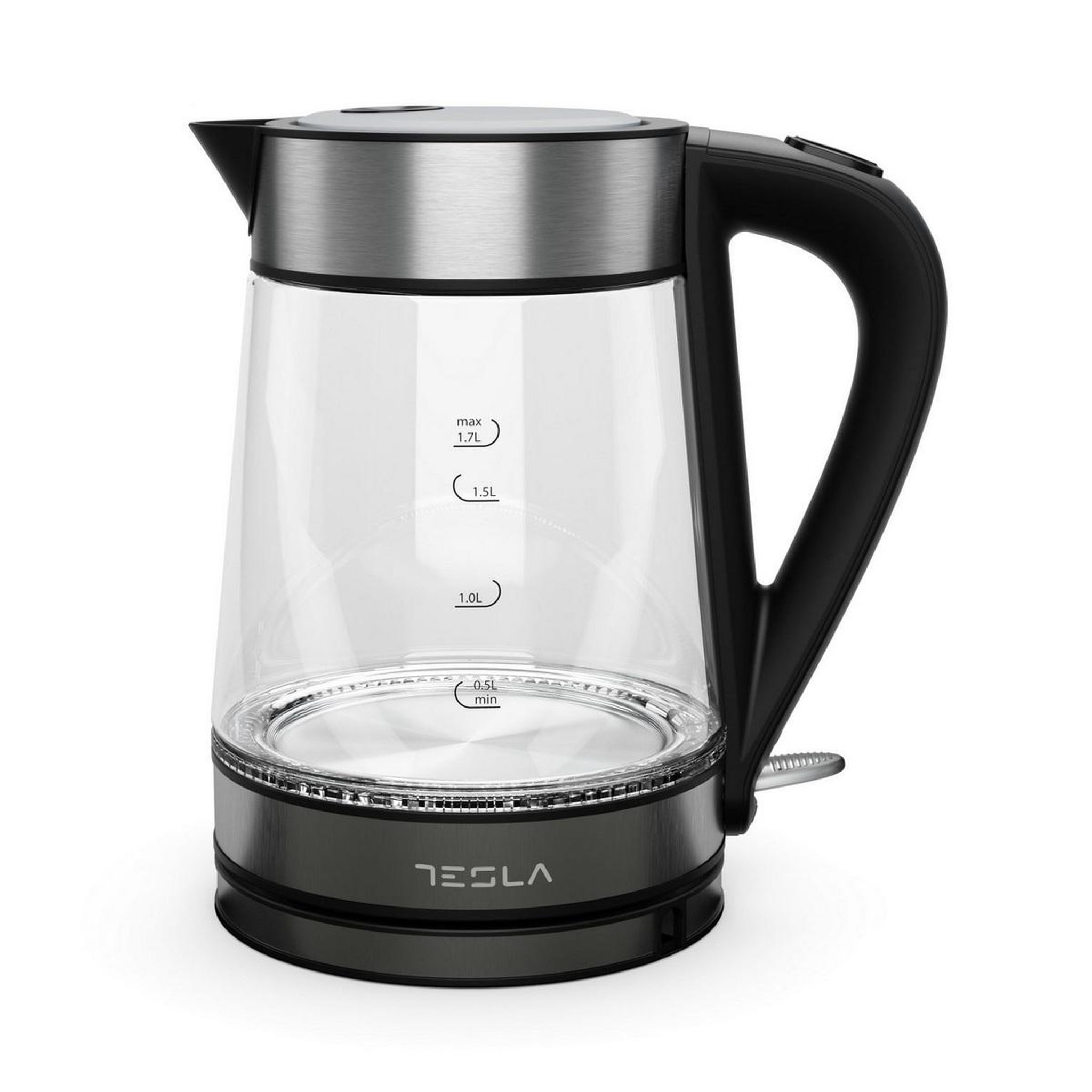 TESLA Bouilloire sans fil 1.70l 2200w verre/inox - kt300x