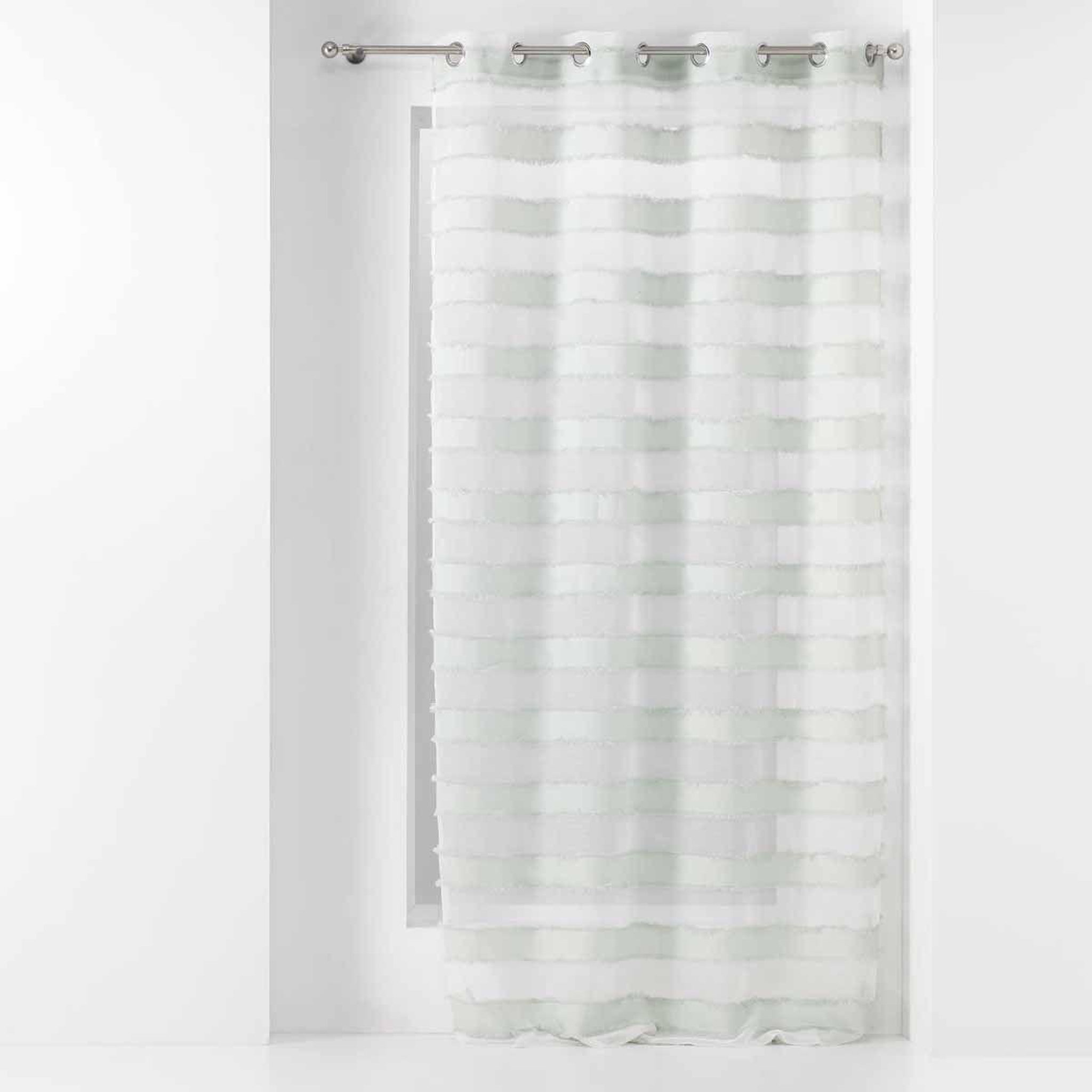 Douceur d'Intérieur Rideau voilage à œillets  lalina  140x260cm menthe