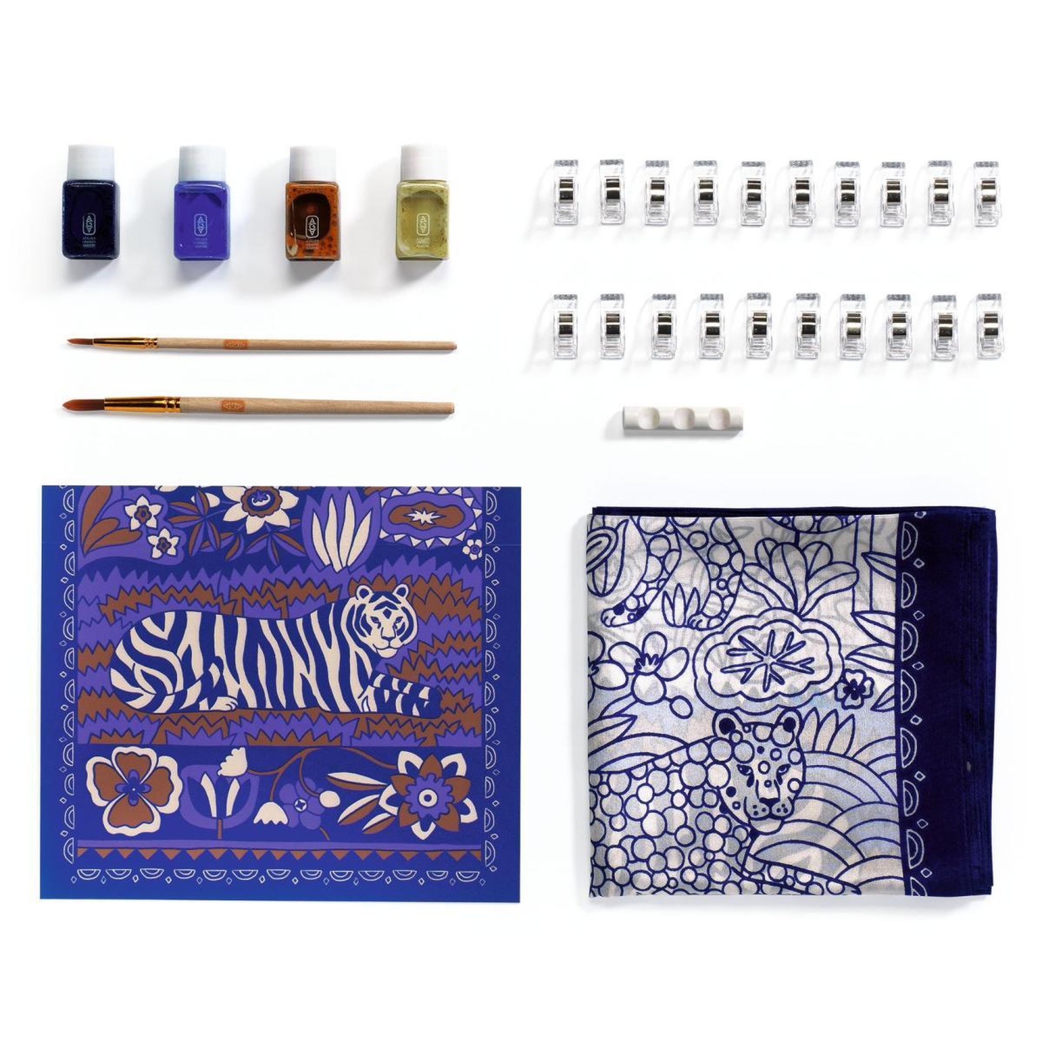 Voir la diapositive 3 : Djeco Atelier 10, Peinture sur Soie
