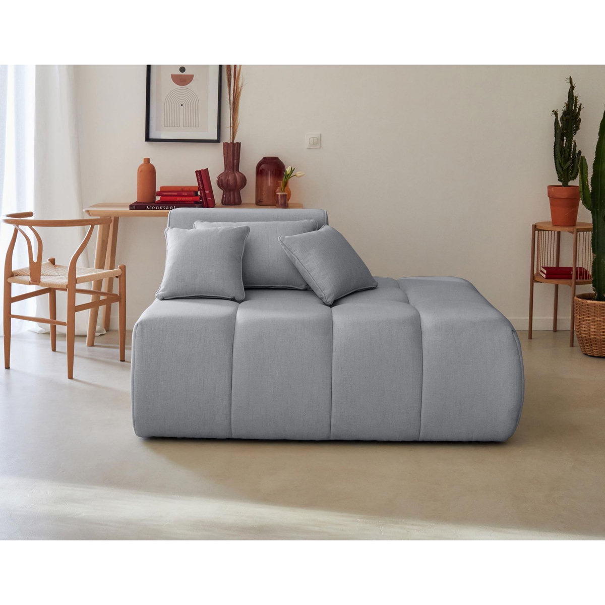 LISA DESIGN Caracas - module d'assise droit - en tissu